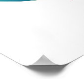 Rainbow Hummingbird mit dem Symbol Unendlichkeit Poster (Ecke)