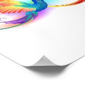 Rainbow Hummingbird mit dem Symbol Unendlichkeit Poster (Ecke)