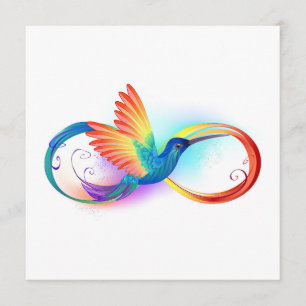 Rainbow Hummingbird mit dem Symbol Unendlichkeit Programm