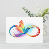 Rainbow Hummingbird mit dem Symbol Unendlichkeit Programm (Stehend Vorderseite)