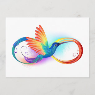 Rainbow Hummingbird mit dem Symbol Unendlichkeit Programm