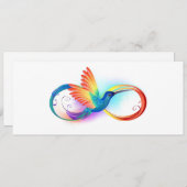 Rainbow Hummingbird mit dem Symbol Unendlichkeit Programm (Vorne/Hinten)