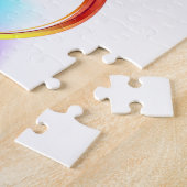 Rainbow Hummingbird mit dem Symbol Unendlichkeit Puzzle (Seite)