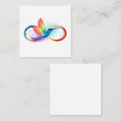 Rainbow Hummingbird mit dem Symbol Unendlichkeit Rabattkarte (Vorne/Hinten)