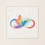 Rainbow Hummingbird mit dem Symbol Unendlichkeit Schal<br><div class="desc">Schönes unendliches Tattoo mit Regenbogen Kolibri. Regenbogenvogel.</div>