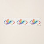 Rainbow Hummingbird mit dem Symbol Unendlichkeit Schal<br><div class="desc">Schönes unendliches Tattoo mit Regenbogen Kolibri. Regenbogenvogel.</div>