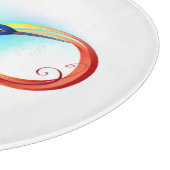 Rainbow Hummingbird mit dem Symbol Unendlichkeit Schneidebrett (Ecke)