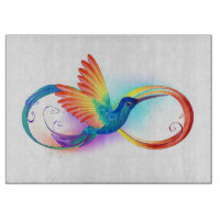 Rainbow Hummingbird mit dem Symbol Unendlichkeit