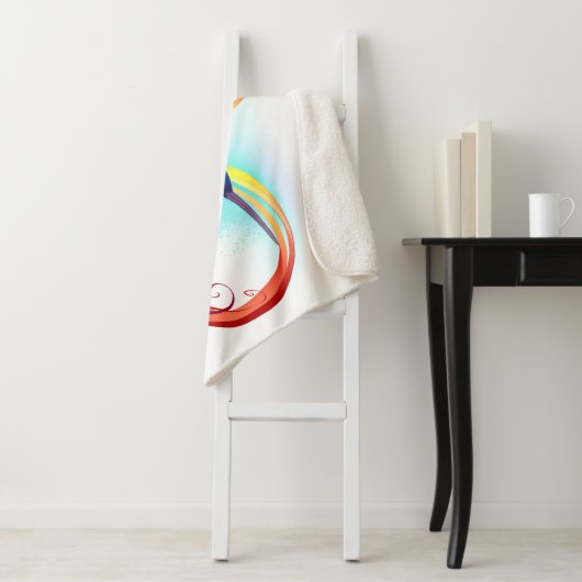 Rainbow Hummingbird mit dem Symbol Unendlichkeit Sherpadecke (Beispiel)