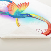 Rainbow Hummingbird mit dem Symbol Unendlichkeit Sherpadecke (3/4)