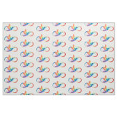 Rainbow Hummingbird mit dem Symbol Unendlichkeit Stoff (Fat Quarter (45,7 x 55,9 cm))