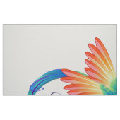 Rainbow Hummingbird mit dem Symbol Unendlichkeit Stoff (Fat Quarter (45,7 x 55,9 cm))