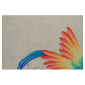 Rainbow Hummingbird mit dem Symbol Unendlichkeit Stoff (Fat Quarter (45,7 x 55,9 cm))