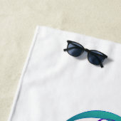 Rainbow Hummingbird mit dem Symbol Unendlichkeit Strandtuch (Beispiel)