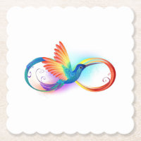 Rainbow Hummingbird mit dem Symbol Unendlichkeit