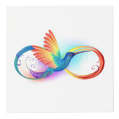Rainbow Hummingbird mit dem Symbol Unendlichkeit Würfel (Rechts)