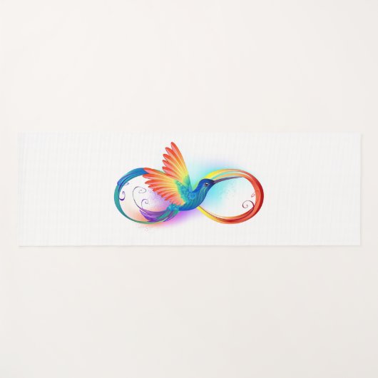 Rainbow Hummingbird mit dem Symbol Unendlichkeit Yogamatte (Vorderseite (Horizontal))