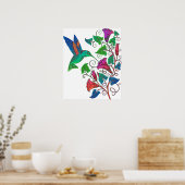 Rainbow Hummingbird Poster (Küche)