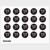 Rainbow Hummingbird Wasserfarbe Runder Aufkleber (Blatt)