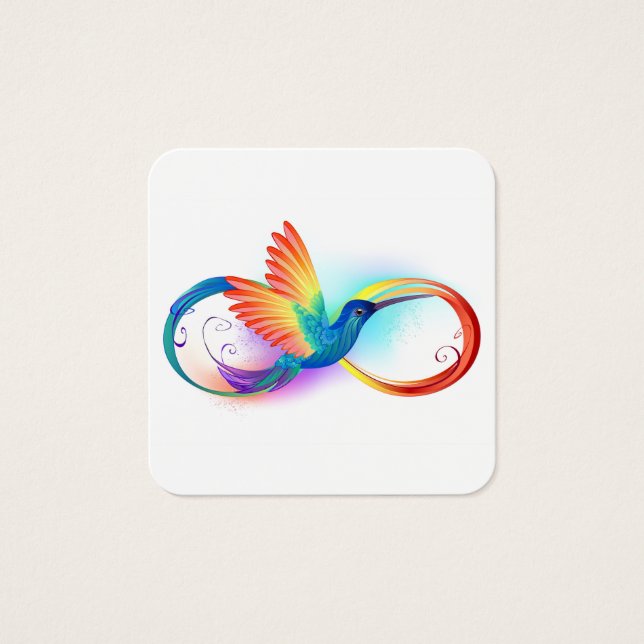 Rainbow Hummingbird with Infinity symbol (Vorderseite)