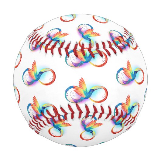 Rainbow Hummingbird with Infinity symbol Baseball (Vorderseite)