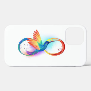 Rainbow Hummingbird with Infinity symbol Case-Mate iPhone Hülle