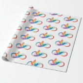 Rainbow Hummingbird with Infinity symbol Geschenkpapier (Ungerollt)