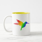 Rainbow Hummingbird Zweifarbige Tasse (Links)