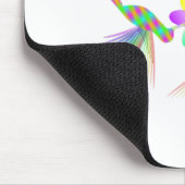 Rainbow Hummingbirds Küsst eine Blume Mousepad (Ecke)