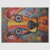 Rainbow Hund Dekoupage Tissue Paper Seidenpapier (Vorderseite)