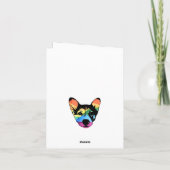 Rainbow Hund, Karte, Einladungskarte (Rückseite)
