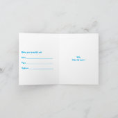 Rainbow Hund, Karte, Einladungskarte (Innenseite)