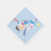 Rainbow-Hund Partys Napkins Serviette (Ecke)