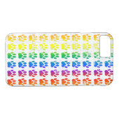 Rainbow Hund Pawprint Case-Mate iPhone Hülle (Rückseite (Horizontal))