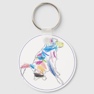 Rainbow Hund Schlüsselanhänger
