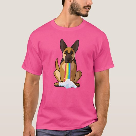 Rainbow-Hund T-Shirt (Vorderseite)