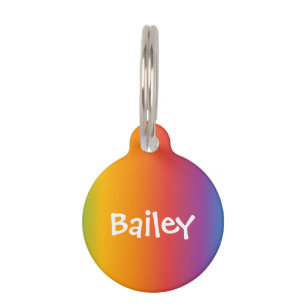 Rainbow-Hunde-Katzenmonogramm-Tag Haustiermarke