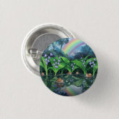 Rainbow hyacinth Schnecke Cartoon Button (Vorne & Hinten)