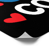 Rainbow I bin ein stolzer Autismus Cousin Autismus Poster (Ecke)