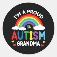 Rainbow I bin ein stolzer Autismus Oma Autism Awar