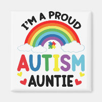 Rainbow I bin eine stolze Autismus Tante Autismus 