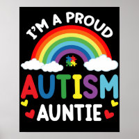 Rainbow I bin eine stolze Autismus Tante Autismus 