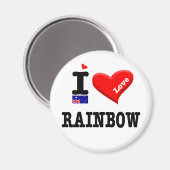 RAINBOW - I-Liebe Magnet (Vorderseite/Rückseite)