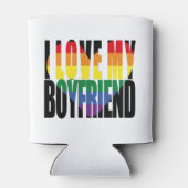 Rainbow I Liebe Mein Freund Dosenkühler (Rückseite)