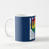 Rainbow I Liebe My Boyfriend Heart Kaffeetasse (Links)