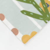 Rainbow I Liebe You GiGi Blue mit Blume Fleecedecke (Ecke)