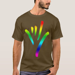 Rainbow I Liebe You Sign Language taub culture T P T-Shirt