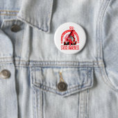Rainbow I Wear Red Stroke Awareness Gnomes Button (Beispiel)