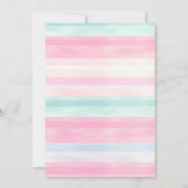 Rainbow Ice Cream Sweet One First 1st Birthday Einladung (Rückseite)