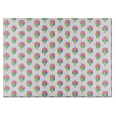 Rainbow Ice Creme Cone Glass Cutting Board Schneidebrett (Vorderseite)